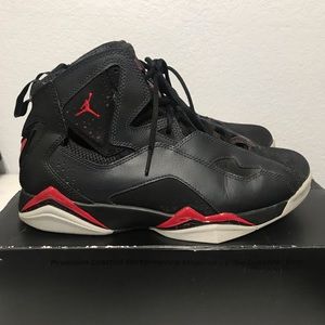 Nike Jordan Mens Jordan True Flight Black/Gym Red